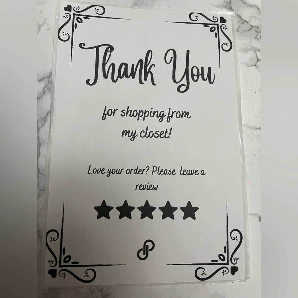 🌺50 Thank You Thermal Labels